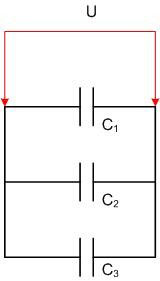 电容器并联。 